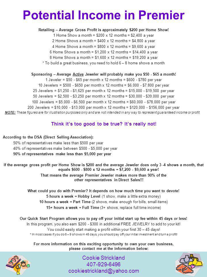 how much money can i make selling premier jewelry how much money can i make selling premier jewelry